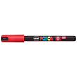 Uni Posca Paint Marker 0.7mm Ultra-Fine Pin Tip Red, PC1MR